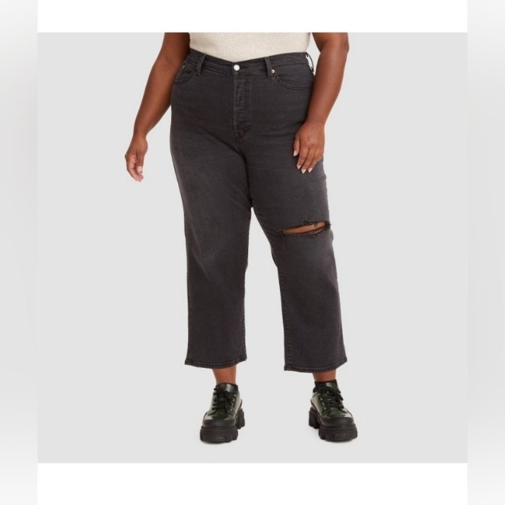 Levi's Wedgie Straight A High-Rise Snug Through the Hip And Thigh Cut & Dry - Picture 4 of 8